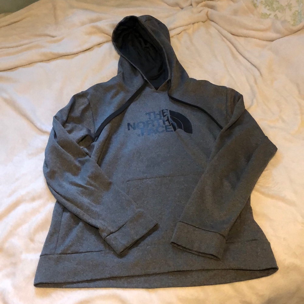 Men’s Gray North Face Hoodie Large